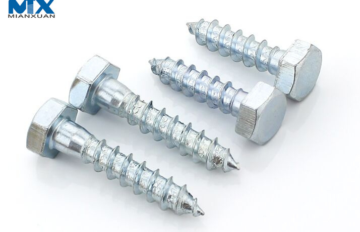 Tornillos de cabeza hexagonal para madera