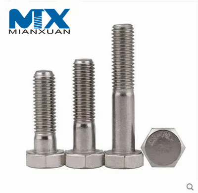 Tornillo con cabezal hexagonal Perno Pernos de vástago de ajuste hexagonal