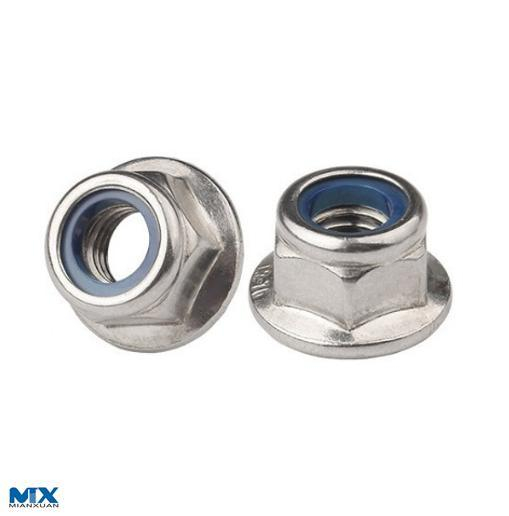 Tuercas hexagonales de par predominante con brida y con inserto no metálico