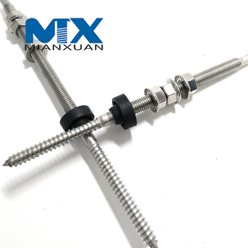Perno de suspensión Rosca Tornillo de suspensión Acero inoxidable A2-70 Doble