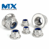 Tuerca de seguridad de nailon con brida hexagonal