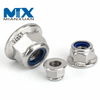 Tuerca de seguridad de nailon con brida hexagonal