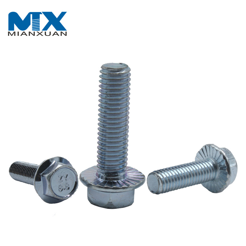 Perno de brida hexagonal DIN6921 para equipos mecánicos M2.5---M12 4mm---150mm