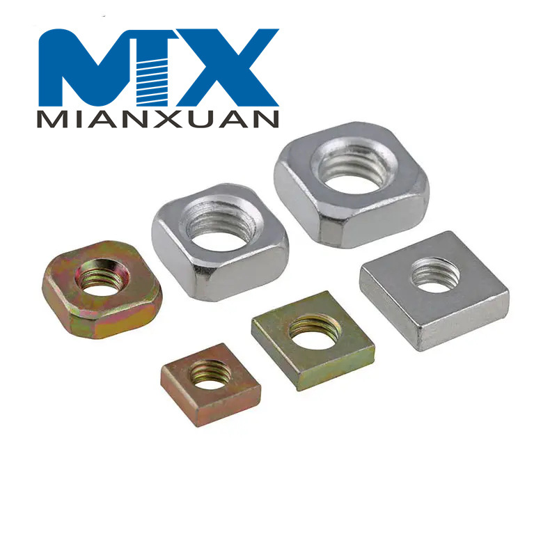 Tuerca cuadrada Acero Zinc Tamaño métrico M5 M6 M8 M10 DIN557
