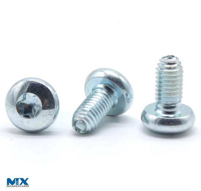 Tornillos rodantes con rosca de cabeza plana y zócalo hexalobular