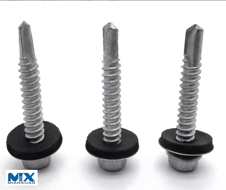 Cabeza hexagonal con tornillos bimetálicos EPDM para energía solar