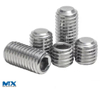 Tornillos de fijación hexagonales con punta plana
