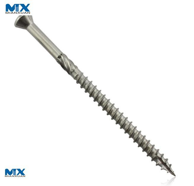 Tornillos para aglomerado de acero inoxidable/tornillos para terrazas