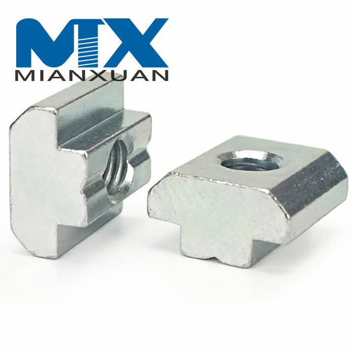 Tuerca percutor de perfil de acero inoxidable de aluminio 1/4-20 T