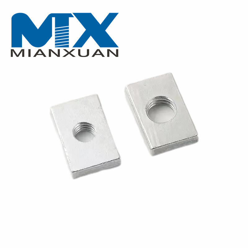 Tuerca rectangular cuadrada plana rectangular