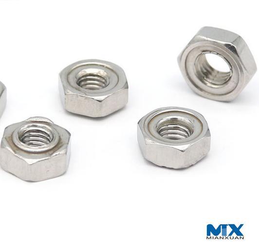 Tuercas soldadas hexagonales para muebles