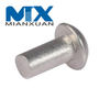 Remache macizo de cabeza redonda de aluminio DIN660