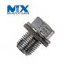 Tornillo con tapón macho para tubo conector hexagonal de óxido negro de alta resistencia a la tracción