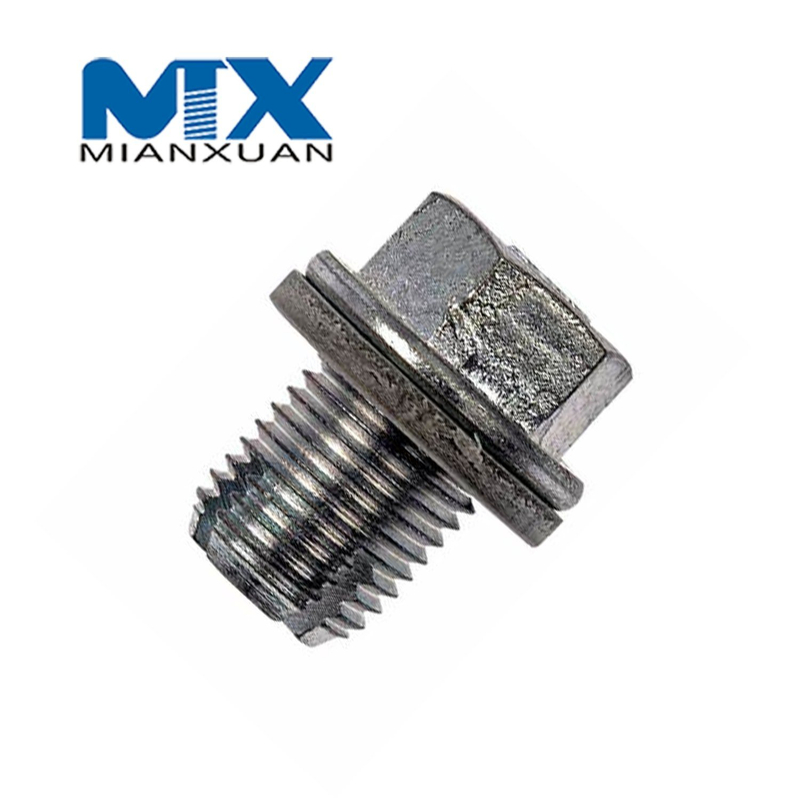 Tornillo con tapón macho para tubo conector hexagonal de óxido negro de alta resistencia a la tracción