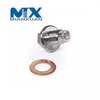 Tornillo con tapón macho para tubo conector hexagonal de óxido negro de alta resistencia a la tracción
