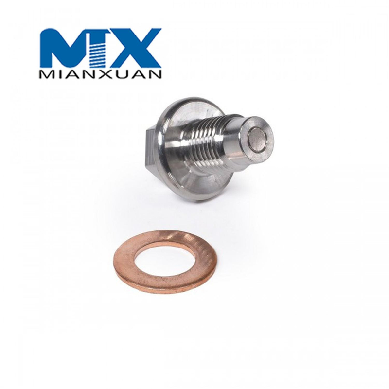 Tornillo con tapón macho para tubo conector hexagonal de óxido negro de alta resistencia a la tracción