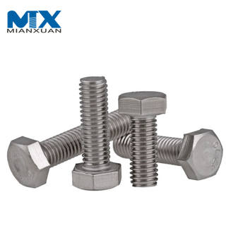 La cabeza del hexágono del acero inoxidable 304 de la gran cantidad de M10*20m m emperna el hilo lleno DIN933