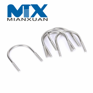 Perno en U curvo de acero inoxidable 316 DIN3570 304