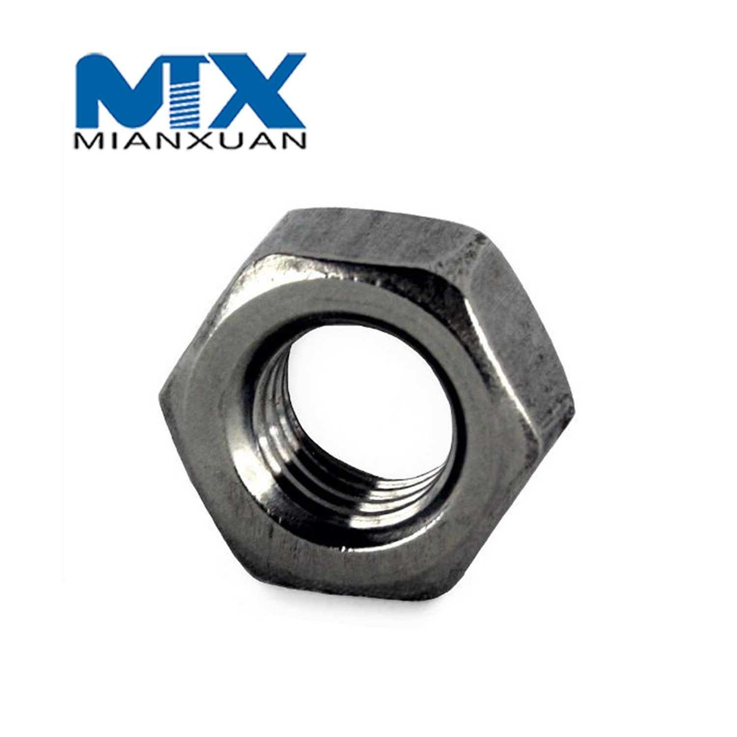 Acero al carbono 4,8 8,8 10,9 12,9 Tuerca hexagonal de acero dulce DIN 562 557 Tuerca hexagonal DIN557 DIN562 M24 M30 M36 M42 M48 Zinc negro liso Galvanizado