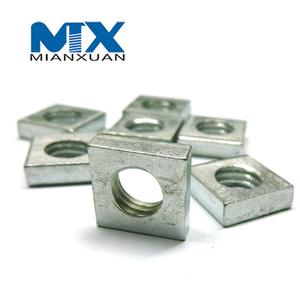 Inoxidable A2 A4 304 316 A2-70 A4-80 Tuerca cuadrada DIN 562 557 Tuerca cuadrada DIN557 DIN562 M24 M30 M36 M42 M48
