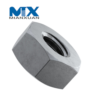 Acero al carbono 4 8 6 10 12 Tuerca hexagonal de acero dulce DIN934 Tuerca hexagonal M24 M30 M36 M42 M48 Zinc Llano negro Galvanizado