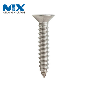 Tornillo de máquina de cabeza plana cruzada de acero inoxidable DIN7982 SUS304 SUS316