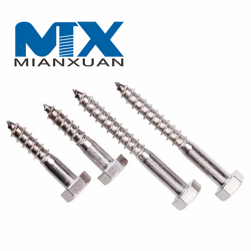 Tornillos para madera con cabeza hexagonal DIN 571