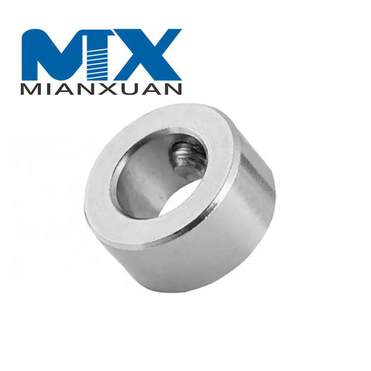 Anillos de ajuste de acero inoxidable SS304 Collar del eje del tornillo de fijación