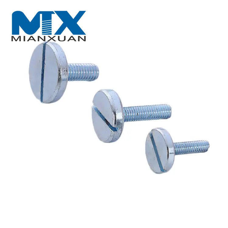 Tornillos de cabeza cilíndrica ranurada grande Tornillos de cabeza ranurada con cabeza grande