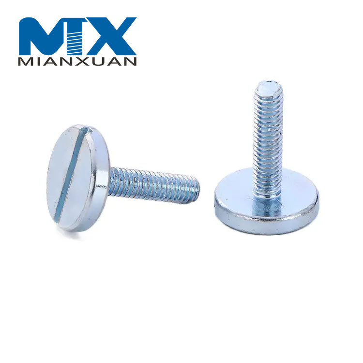 Tornillos de cabeza cilíndrica ranurada grande Tornillos de cabeza ranurada con cabeza grande