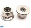 Tuercas hexagonales de acero al carbono con brida y con inserto no metálico