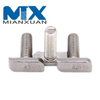 Pernos de cuello cuadrado con cabeza en T para perfil de aluminio