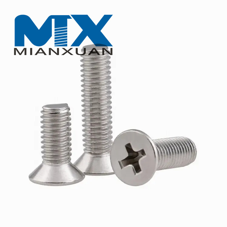 Tornillo de perno de máquina de cabeza plana DIN965 Phil