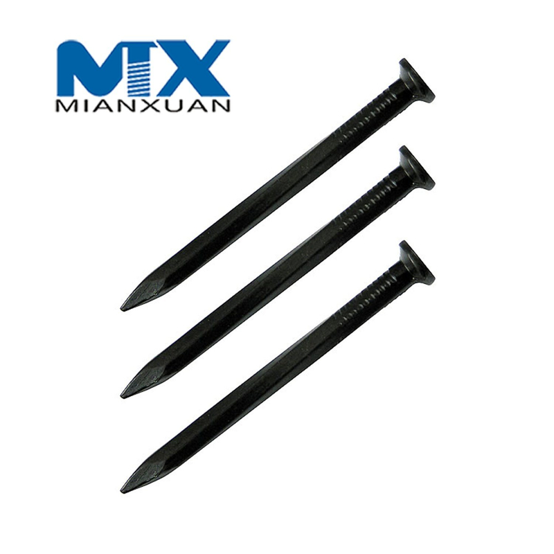 Tachuelas de acero de 1 pulgada / Clavo de cuerpo cuadrado de cabeza plana / Corte a mano azul