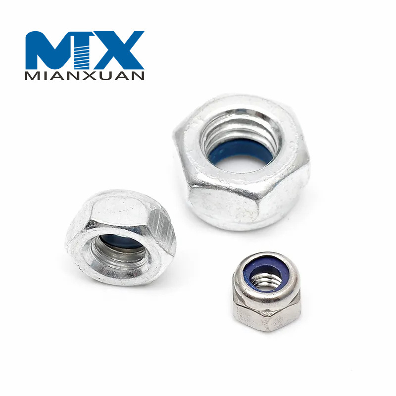 Tuercas de bloqueo de seguridad Nylock flotantes hexagonales con inserto de nailon