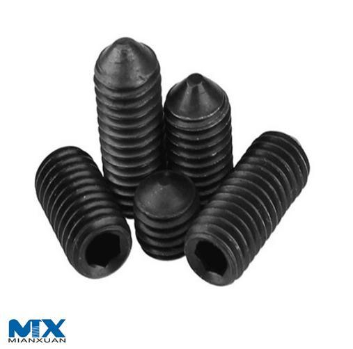 Tornillos de fijación hexagonales con punta cónica