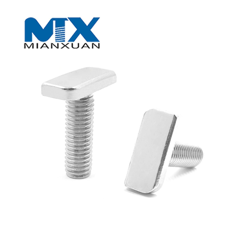 Tornillos en T Perno de martillo Fabricante de pernos del sistema solar inoxidable A2-70