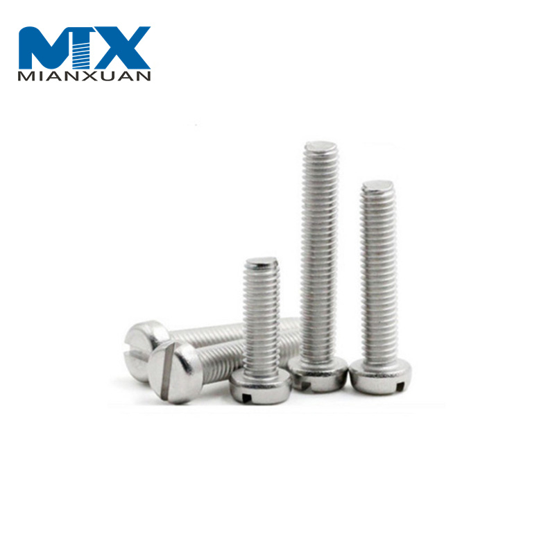 Tornillo de máquina de acero ranurado DIN84 4,8/C1008 del perno de la cabeza de cacerola del queso