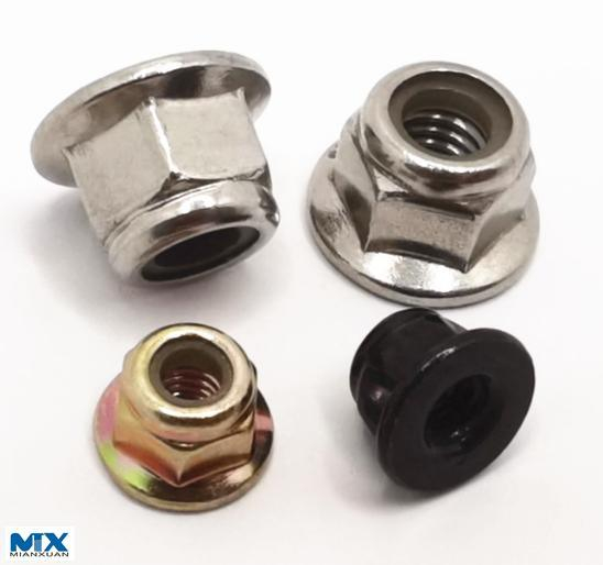 Tuercas hexagonales de par predominante con brida y con inserto no metálico
