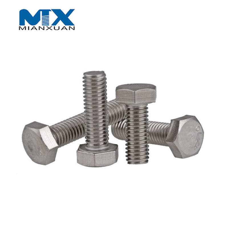 ANSI ASME B18.2.1 Perno de cabeza hexagonal Fabricante estándar inoxidable A2 A4 18-8