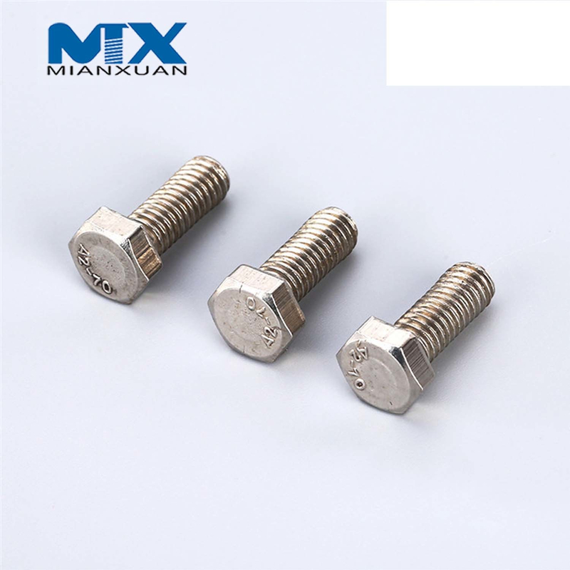 ANSI ASME B18.2.1 Perno de cabeza hexagonal Fabricante estándar inoxidable A2 A4 18-8