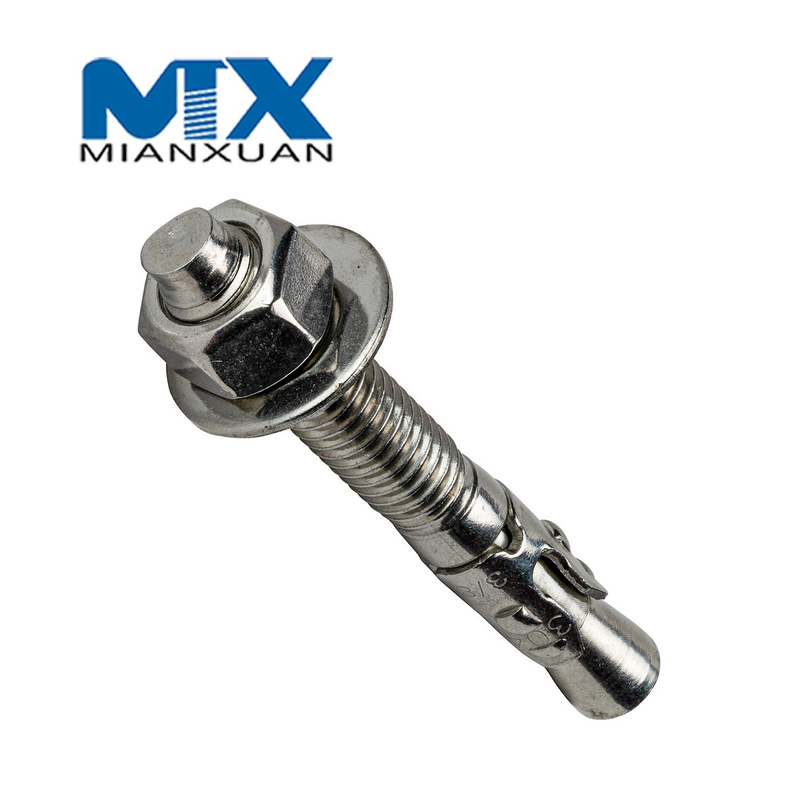 Perno de expansión de acero inoxidable para carro hexagonal en forma de U mediante sujeción de anclaje de cuña