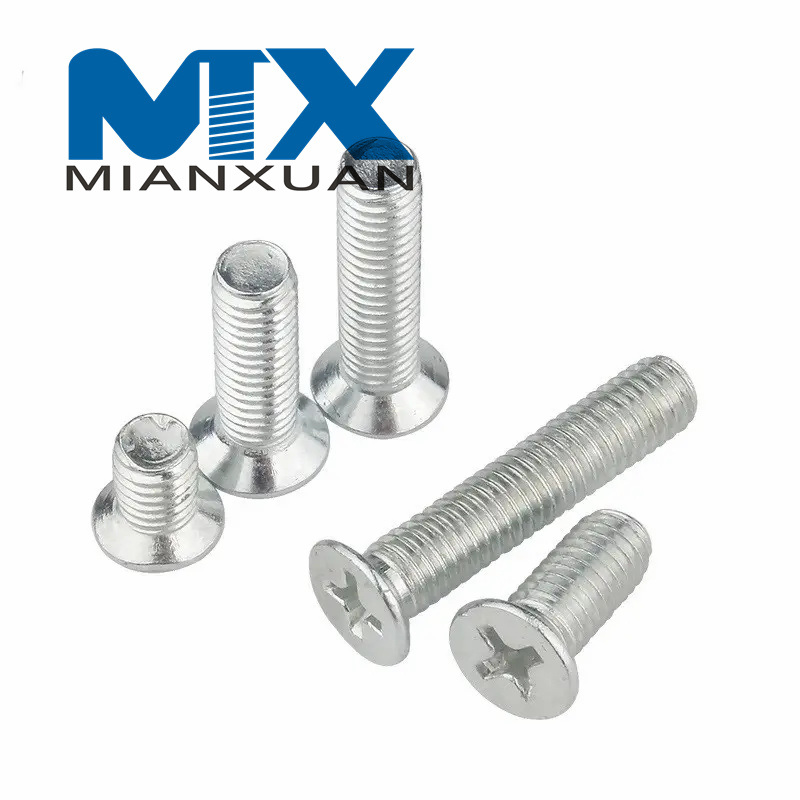 Tornillo de máquina con cabeza Tornillos de cabeza avellanada empotrados en cruz