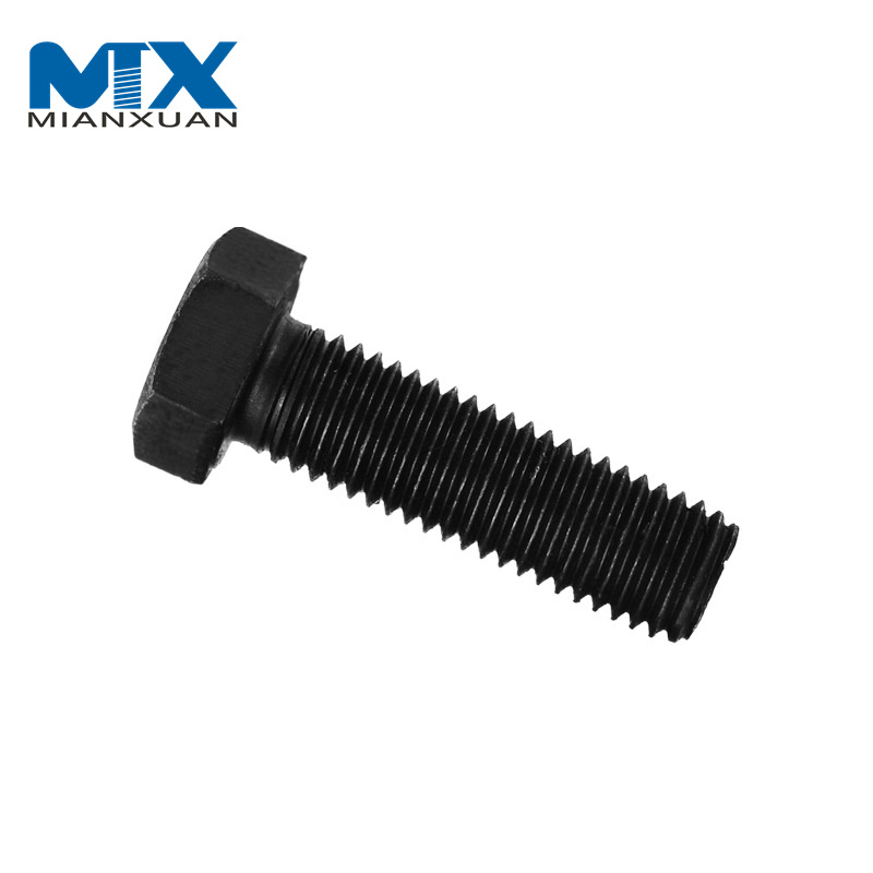 Grado 8,8 10,9 12,9 Pernos de cabeza hexagonal de óxido negro de alta resistencia Perno DIN 931 DIN 933