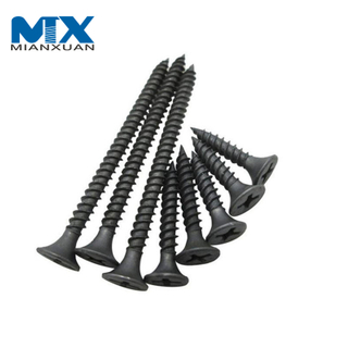 Suministro de fábrica, 3,5*25mm, C1022A, precio de fábrica, tornillo para paneles de yeso con cabeza de corneta negra Phillips