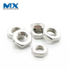 Tuercas finas hexagonales biseladas de acero inoxidable DIN439 ISO4035 M3 M4 M5 M6 M8 Tuerca hexagonal de acero inoxidable SS304