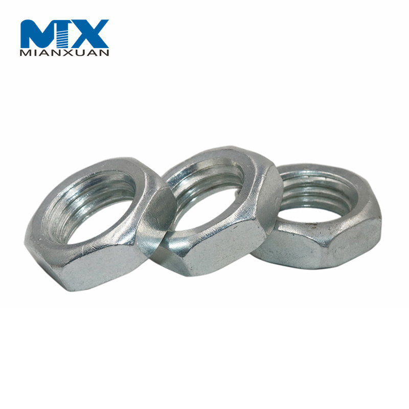 Tuercas finas hexagonales biseladas de acero inoxidable DIN439 ISO4035 M3 M4 M5 M6 M8 Tuerca hexagonal de acero inoxidable SS304