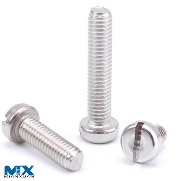 Tornillos con cabeza tipo queso ranurada—Producto Grado a