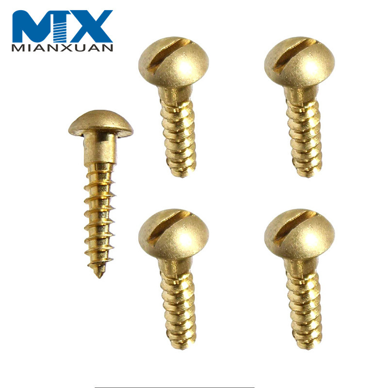Tornillos para madera con cabeza de bola de 150 mm y accionamiento ranurado DIN96, M4 de 200 mm