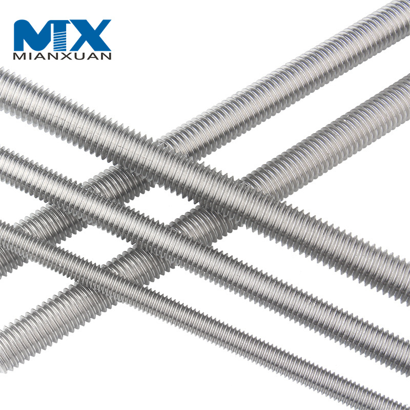 M14*2*3000mm 4,8 8,8 10,9 Barra roscada completa de acero inoxidable SS304 DIN975 varillas de rosca